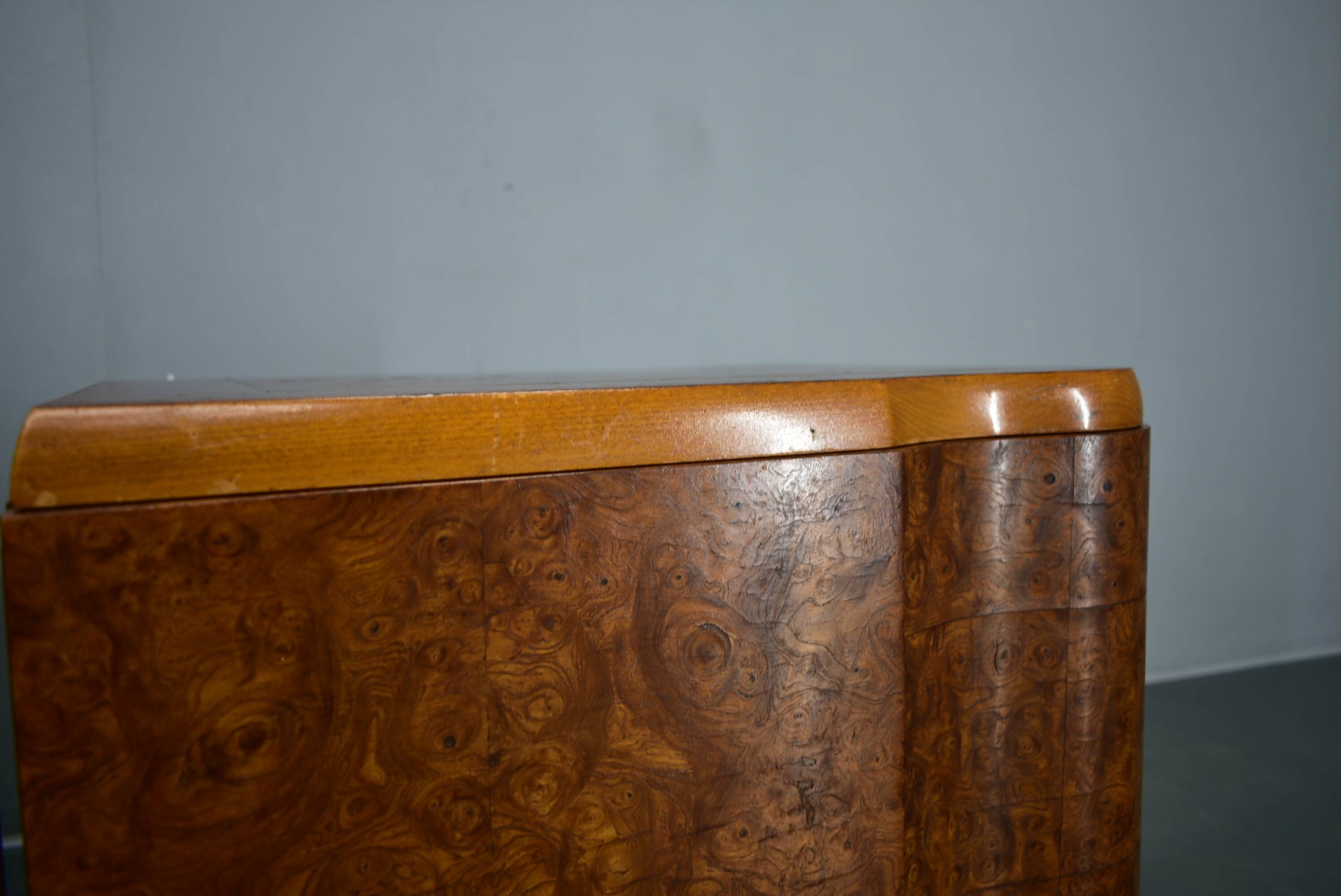 1939s pair of art deco bedside tables, Czechoslovakia