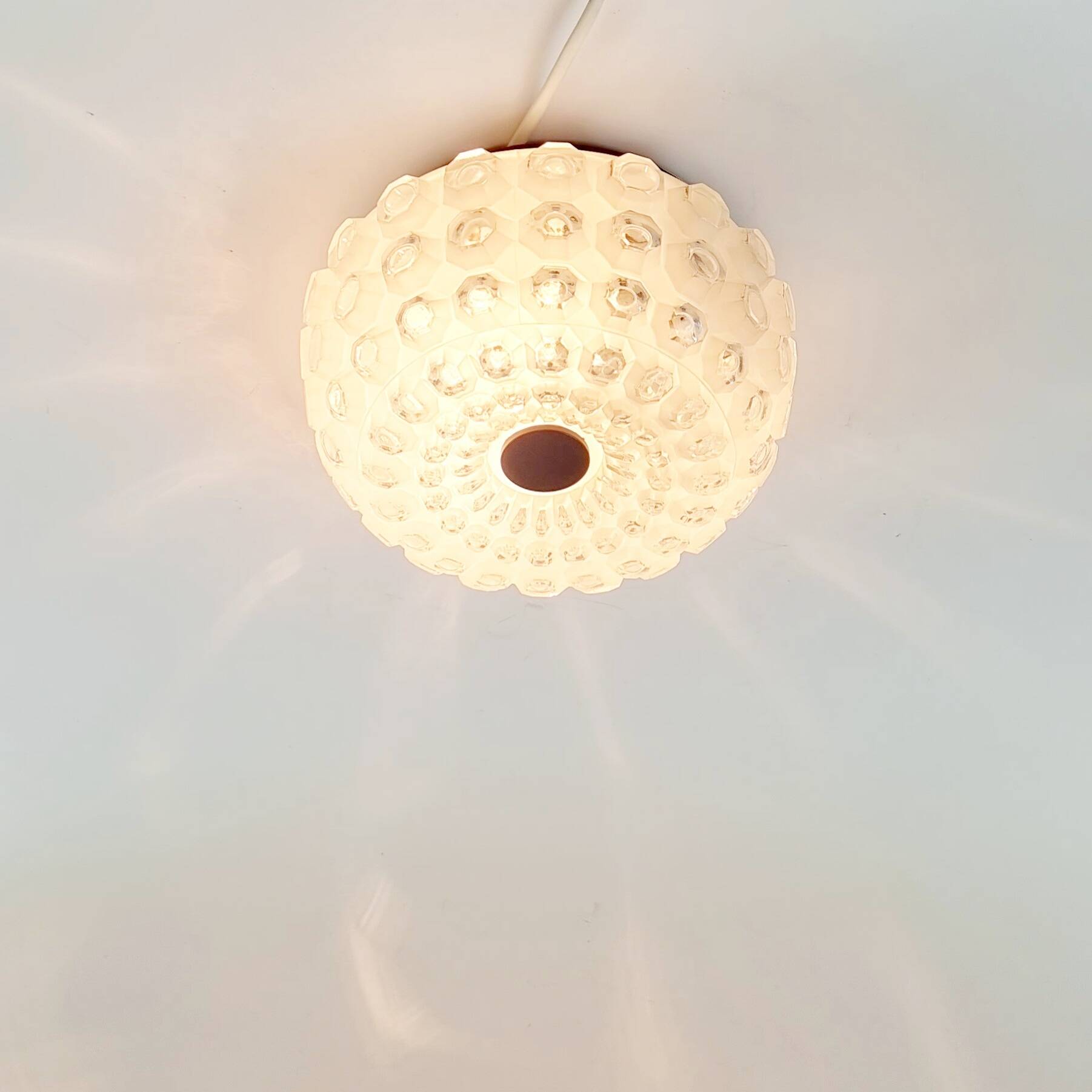 Mid-Century Bubble Glass Flush Mount from Limburg, Germany, 1960s