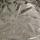 Crystal butter dish