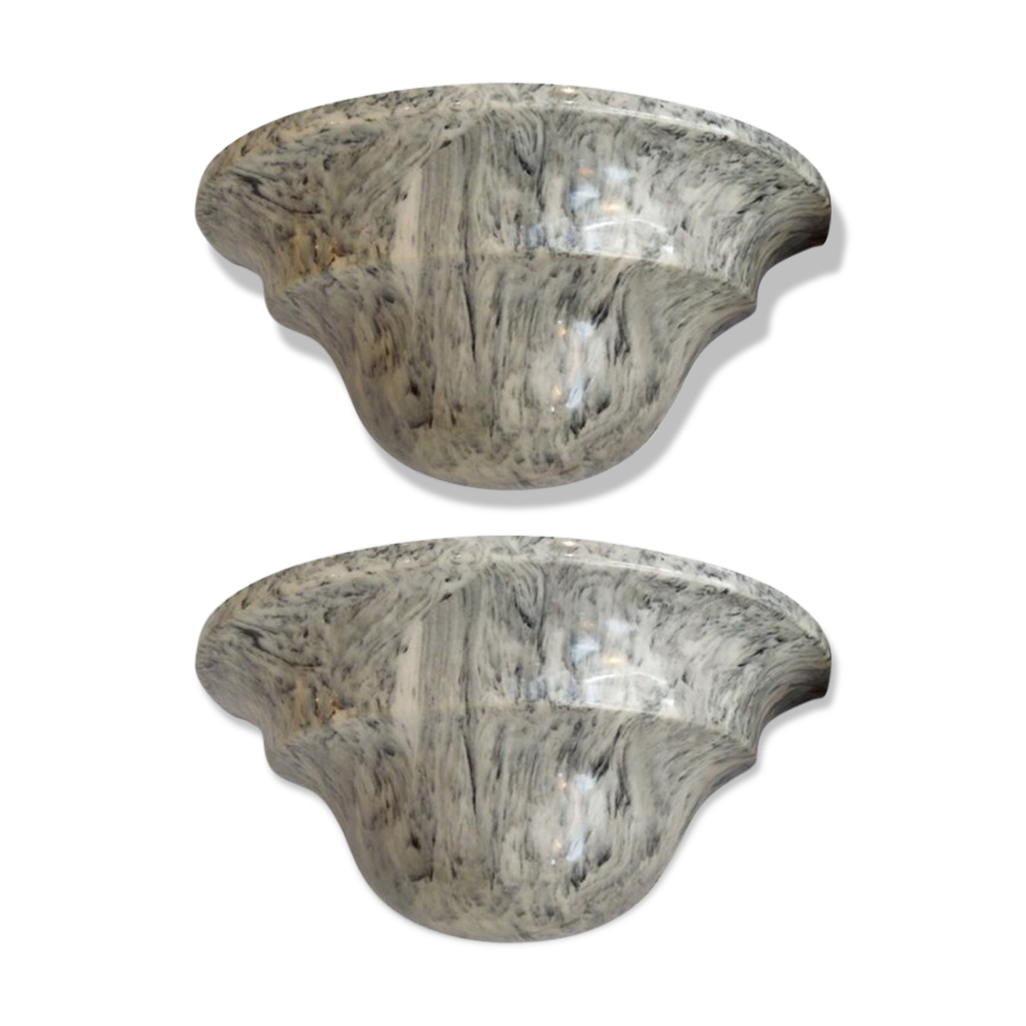 Pair of wall marble