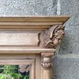 Carved wooden mirror, 168x112 cm