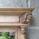 Carved wooden mirror, 168x112 cm