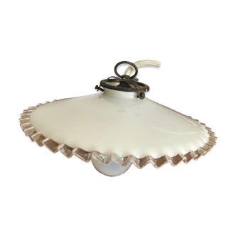 Vintage opaline hanging lamp