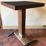 Old vintage wooden metal bistro table 40/50