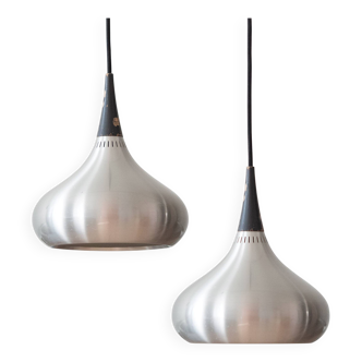 Pair of 2 Danish  lamps Orient by Jo Hammerborg, Fog og Morup, 1963