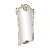 White wooden mirror