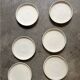 6 Enameled stoneware plates - dessert plates