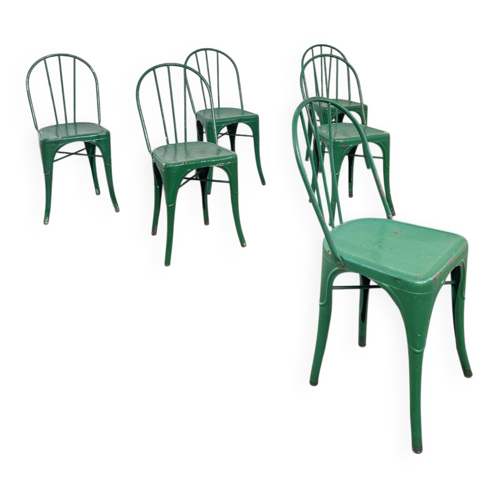 Set of 6 TOLIX chairs model "B"