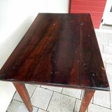 Solid walnut farmhouse table