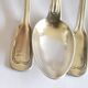 Sfam lot de 5 cuillères de table chinon en métal argenté filet ancien 21cm