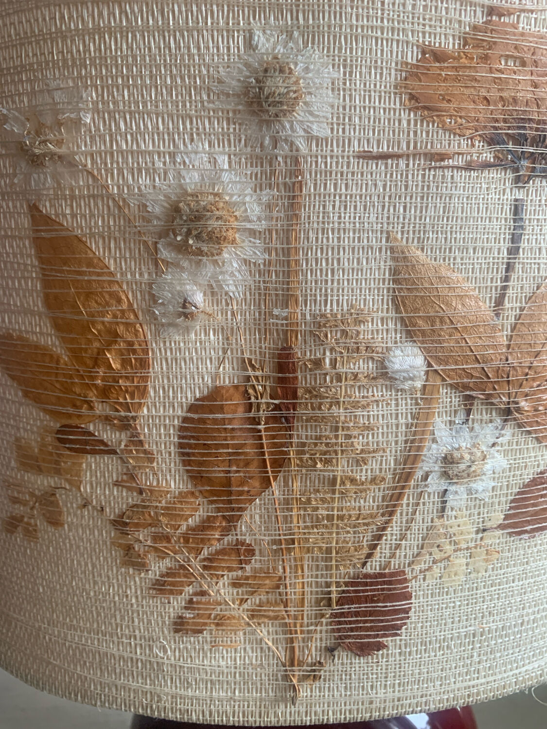 Vallauris Table Lamp Red Ceramic & Shade with F