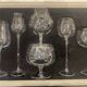 Crystal tasting glasses Moser creation Chocholaty Prague