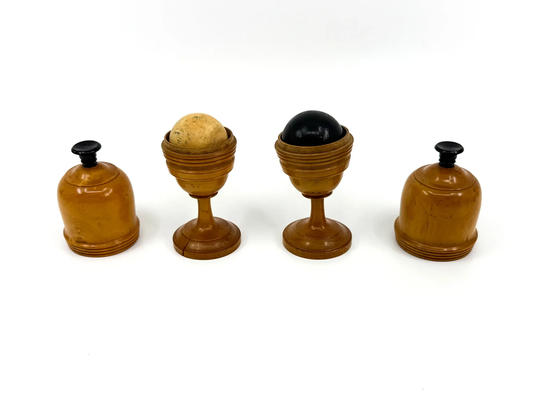 Magic trick vases • Turned boxwood • Napoleon III