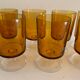 8 orange-yellow glasses Luminarc France