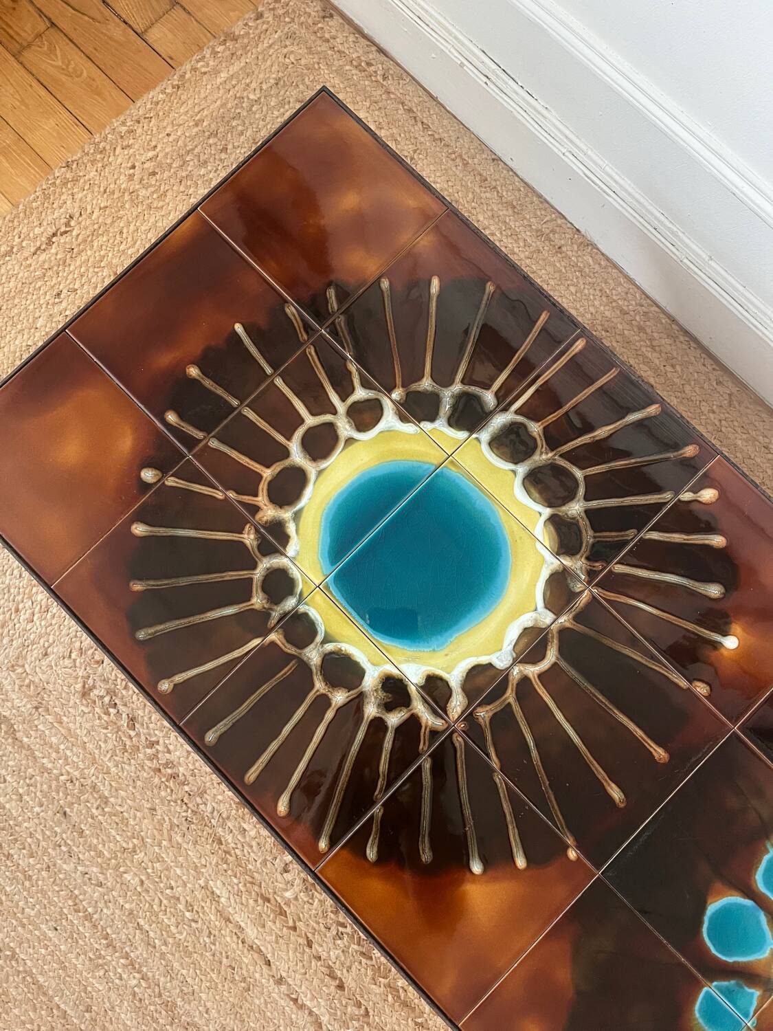 Ceramic coffee table signed BELARTI, 1960s