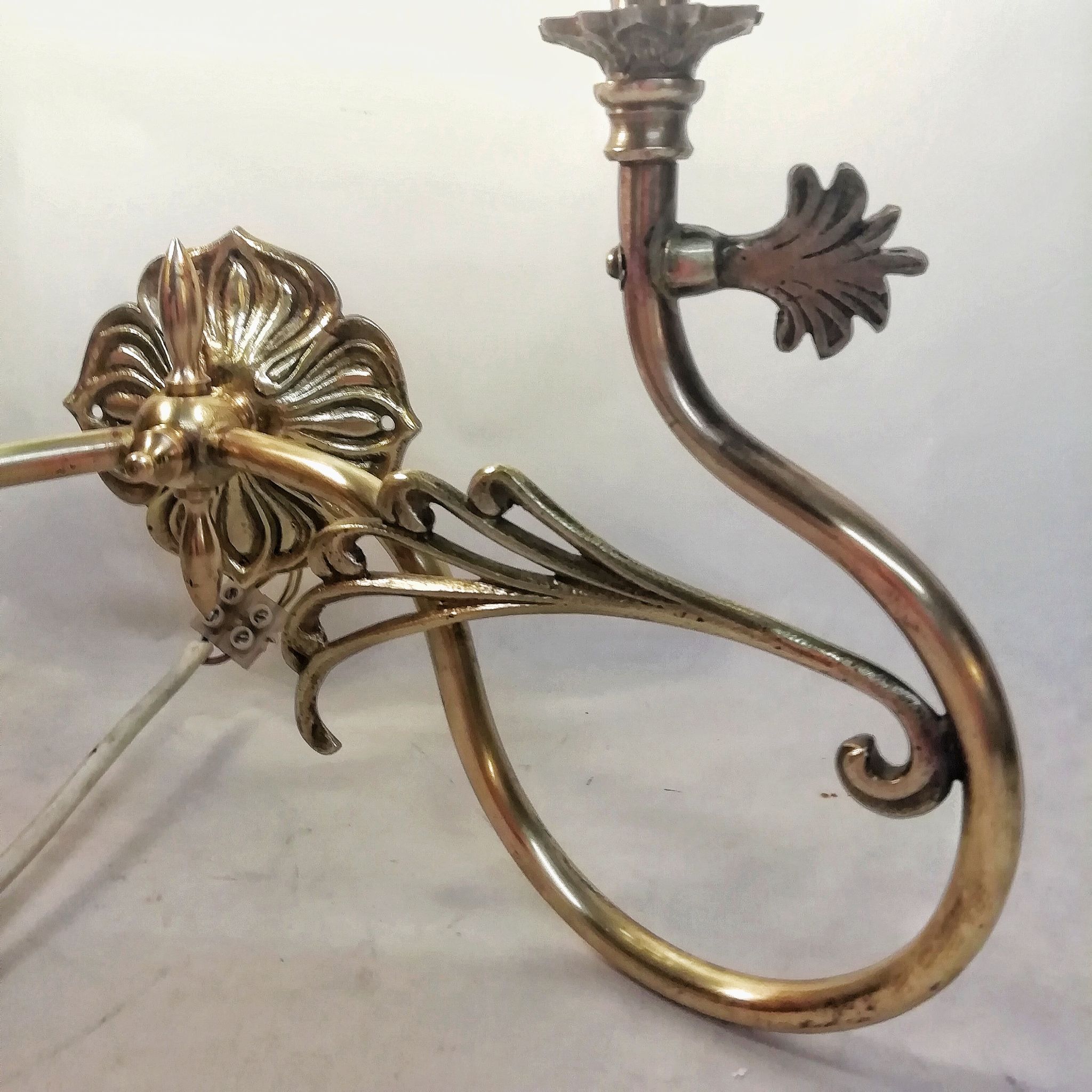 Applique en bronze et le verre art déco  années 1930