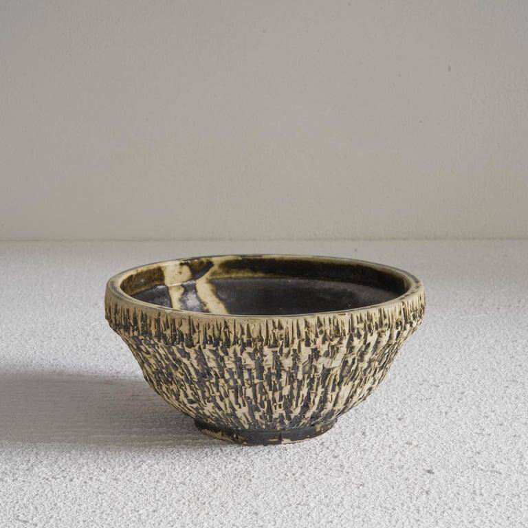 Ceramic bowl 'Birch Bark' mid-20th century
