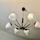 Lustre 6 tulipes 1950 Maison Arlus