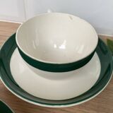 Set of 2 Digoin Sarreguemines cups and saucers