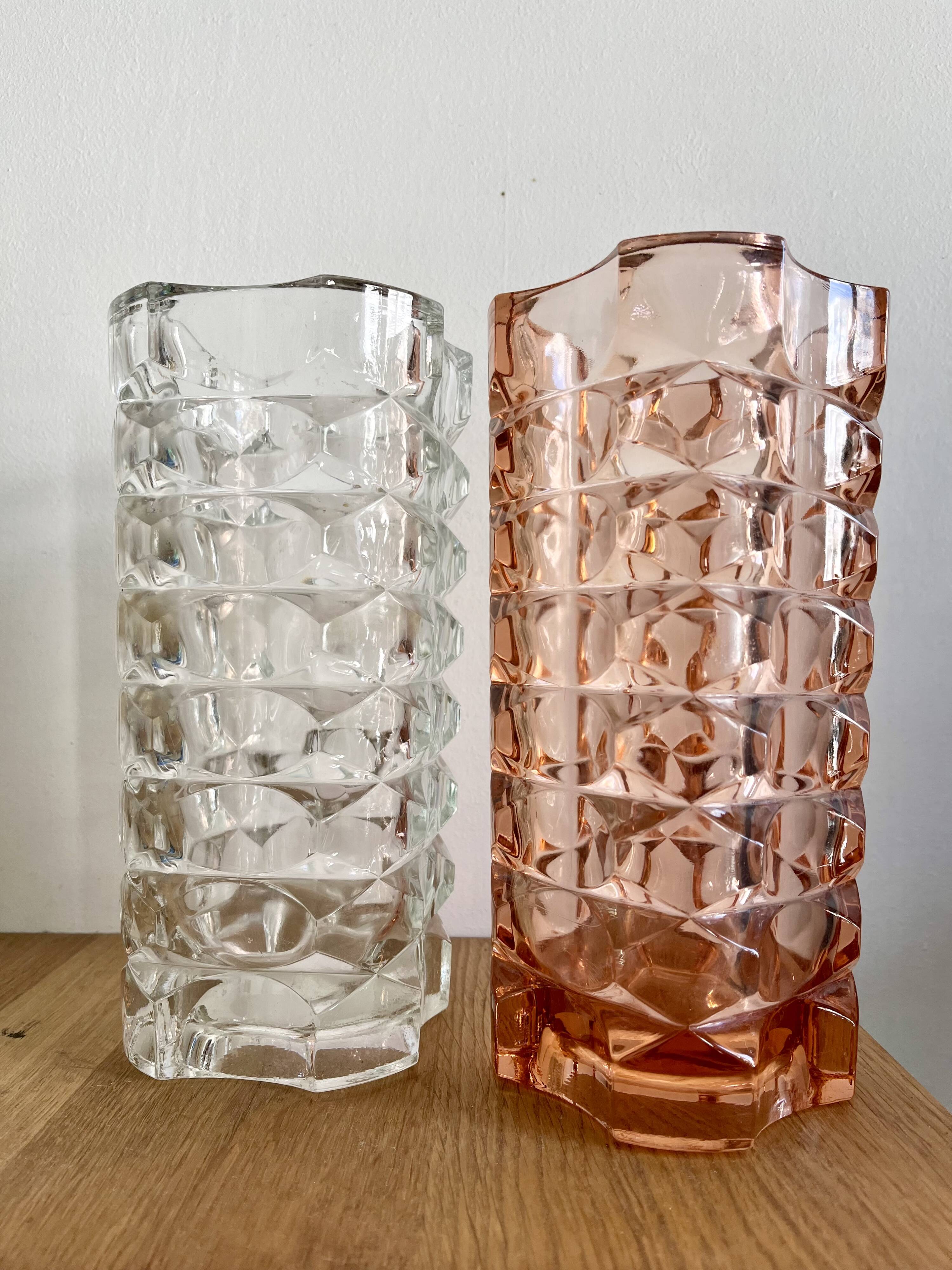 Duo of Windsor Luminarc vases