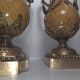 Paire de Cassolettes XIXe Napoléon III en marbre et bronze 