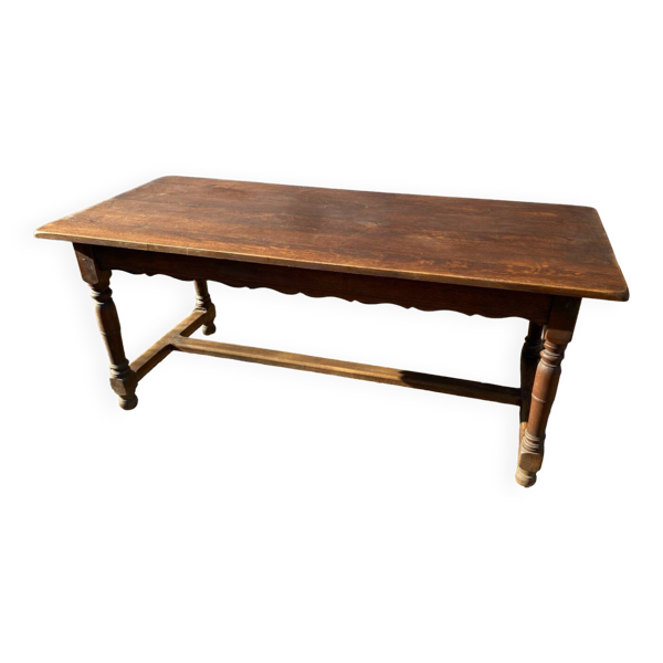 Table de ferme xix ème lorraine en chêne