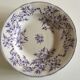 Set of 7 soup plates earthenware of Sarreguemines circa 1870 décor thorns