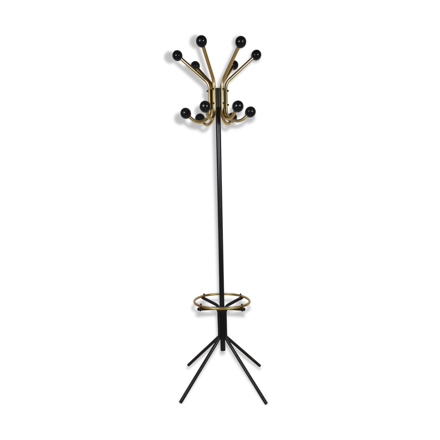 Coat rack gold metal