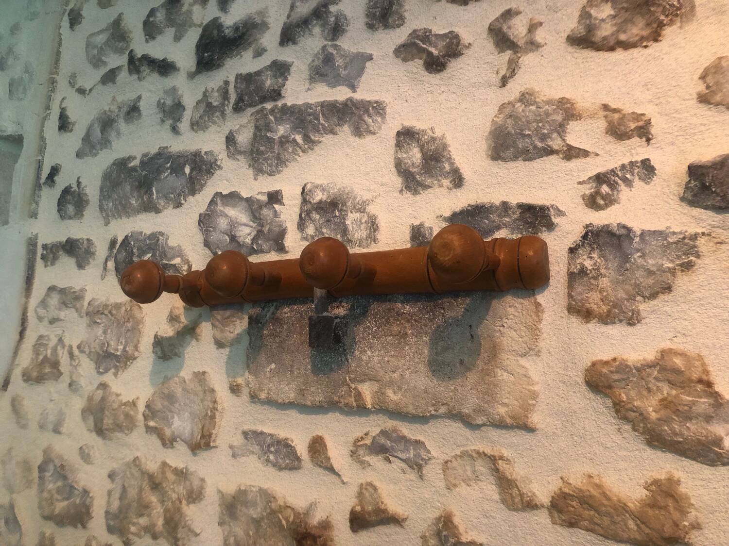 Antique wooden coat hook