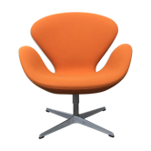 Swan swivel armchair by Arne Jacobsen for Fritz Hansen