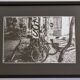 Urban scene with graffiti, vintage silver gelatin print, framed, 42 x 32 cm