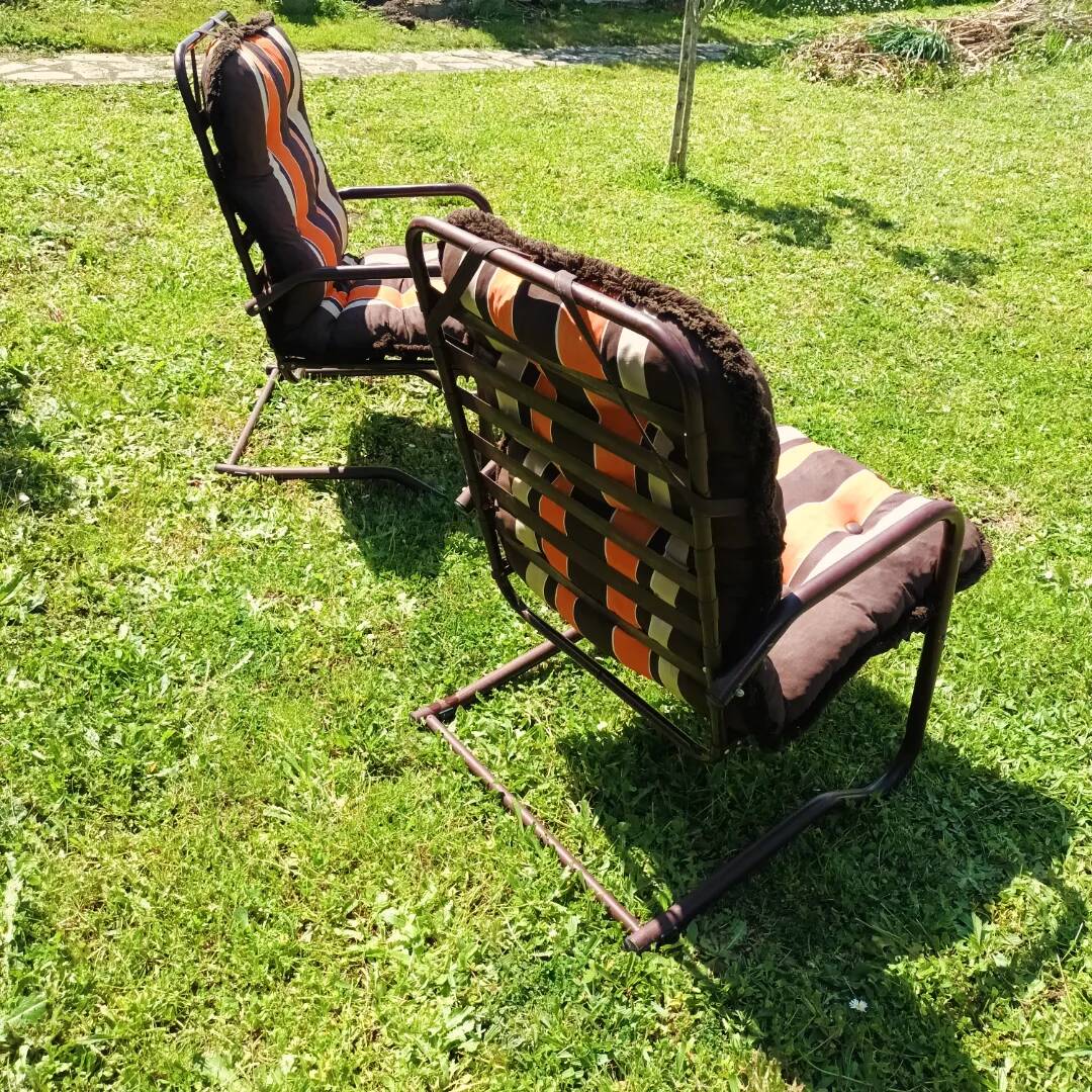 Vintage garden armchairs