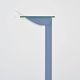 ID-S floor lamp in gray lacquered metal by Ettore Sottsass, Zumtobel, circa 1987