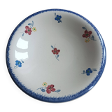 Digoin low compote dish with hand-painted decoration