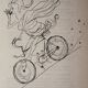 Illustration Daninos from 1962 "France...The Sloping France"