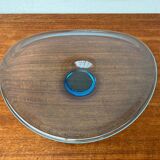 Art glass bowl from the Mid-Century Danish Thule series by Per Lütken for Holmegaard, 1960s.