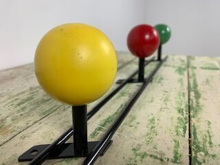 Wall coat rack triple 60s