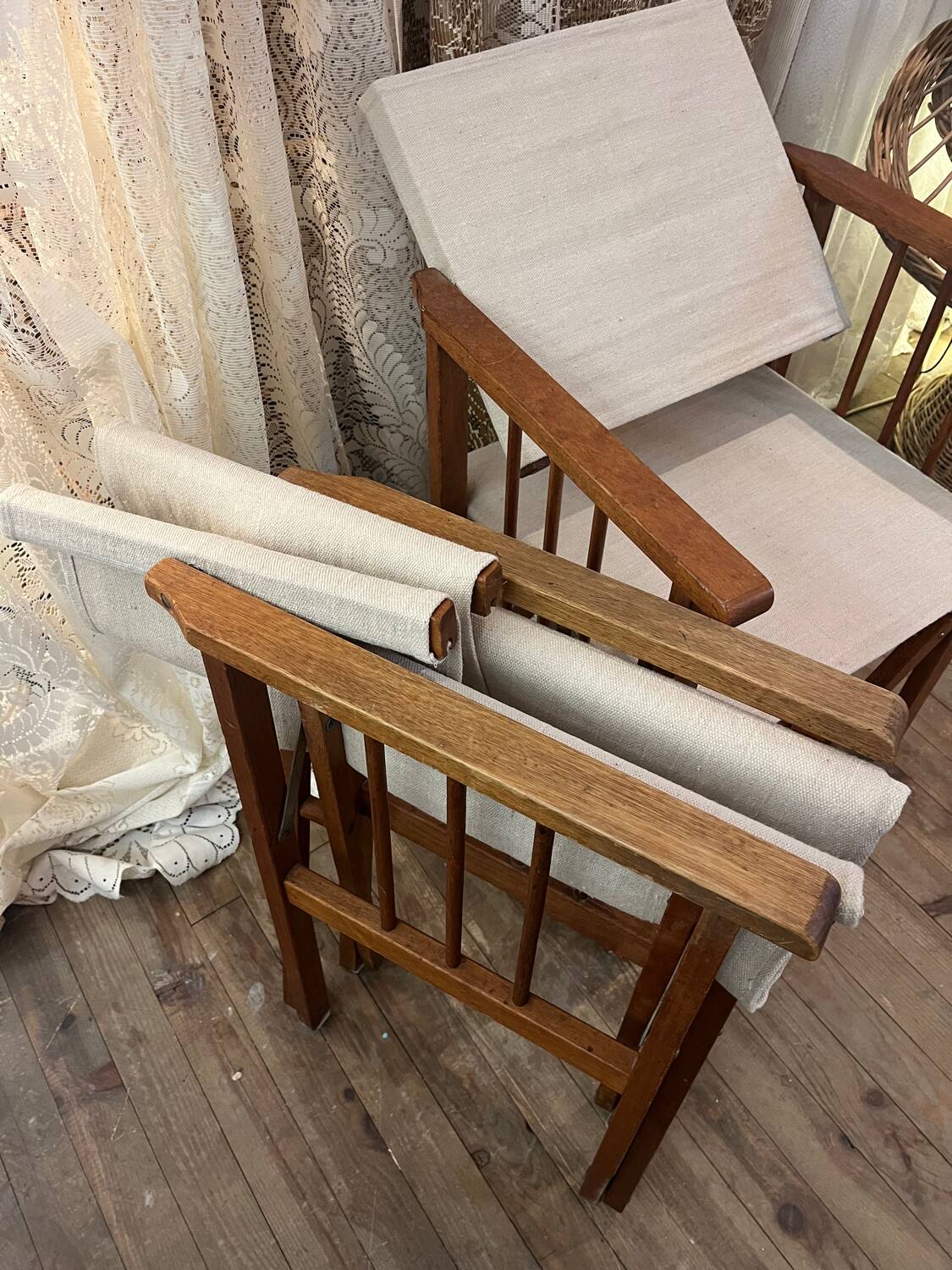 Vintage folding chairs