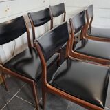 6 vintage rosewood chairs from the 60s