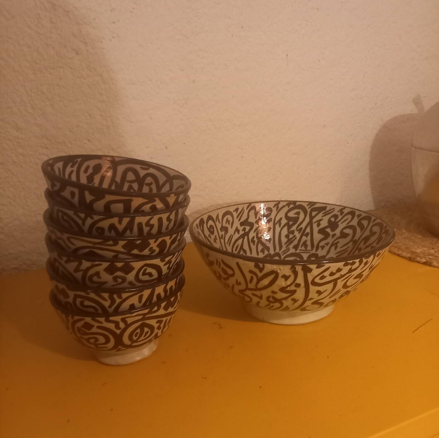 Ensemble de 6 bols et un saladier