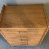 Vintage oak chiffonier from the 1950s