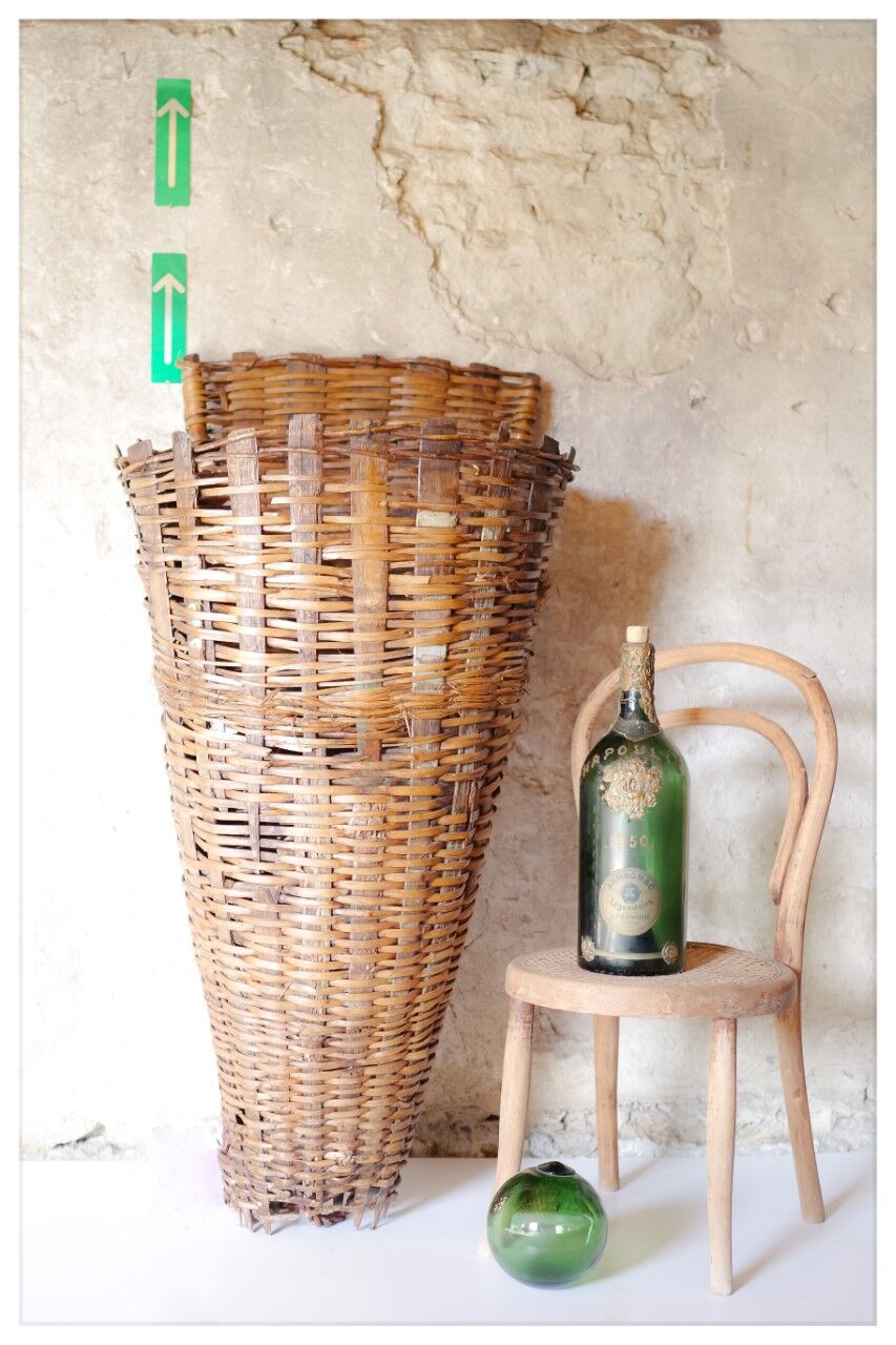 Rattan basket - harvester hood