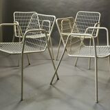 4 emu metal garden armchairs model rio