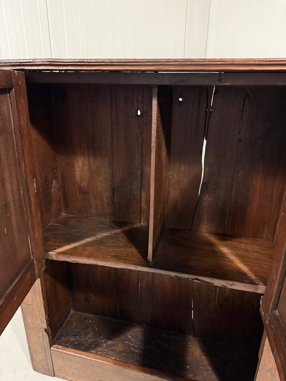 Small antique rustic wardrobe, circa 1880