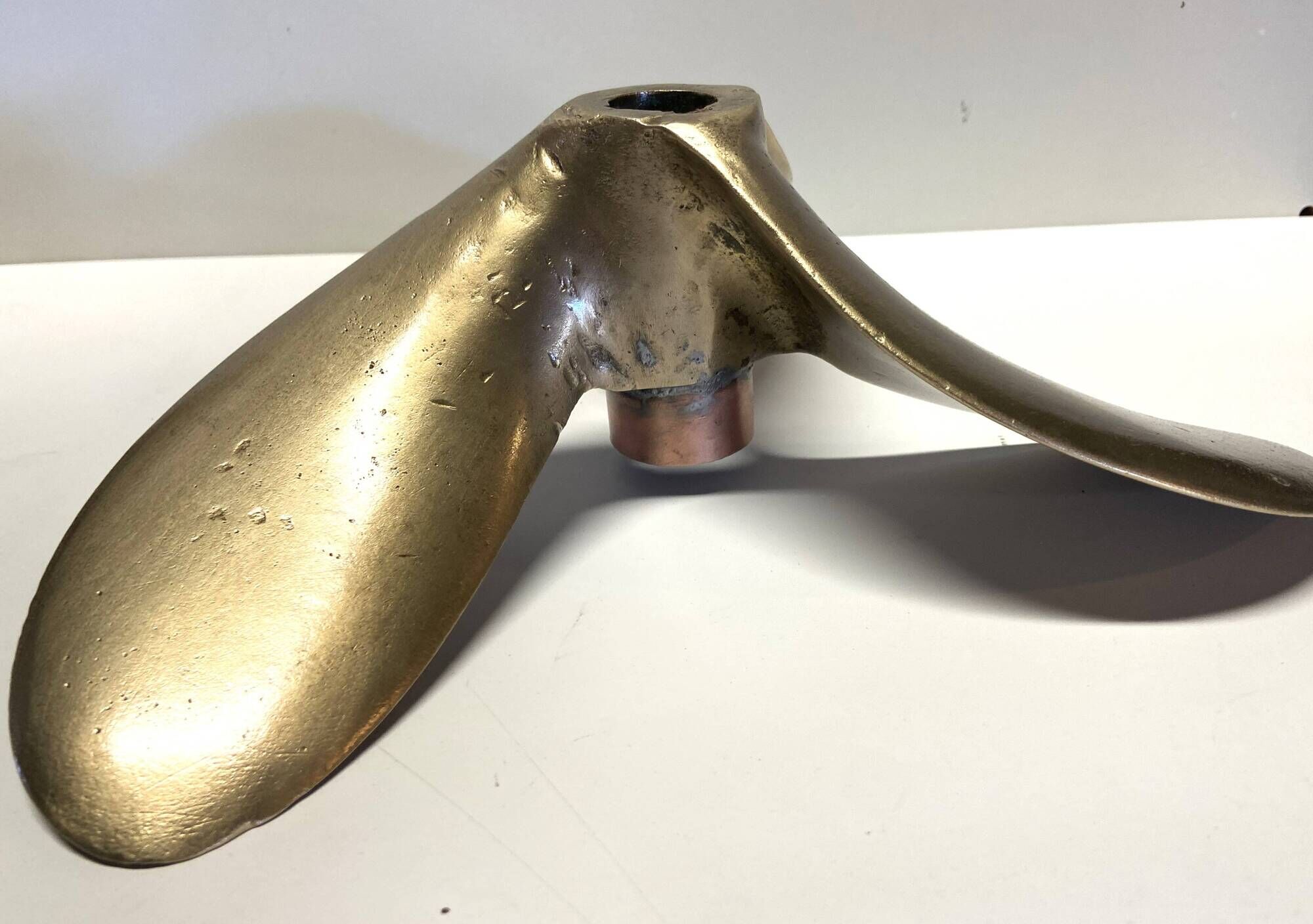 Antique Marine Three-Blade Boat Propeller Solid Bronze Early 1900s