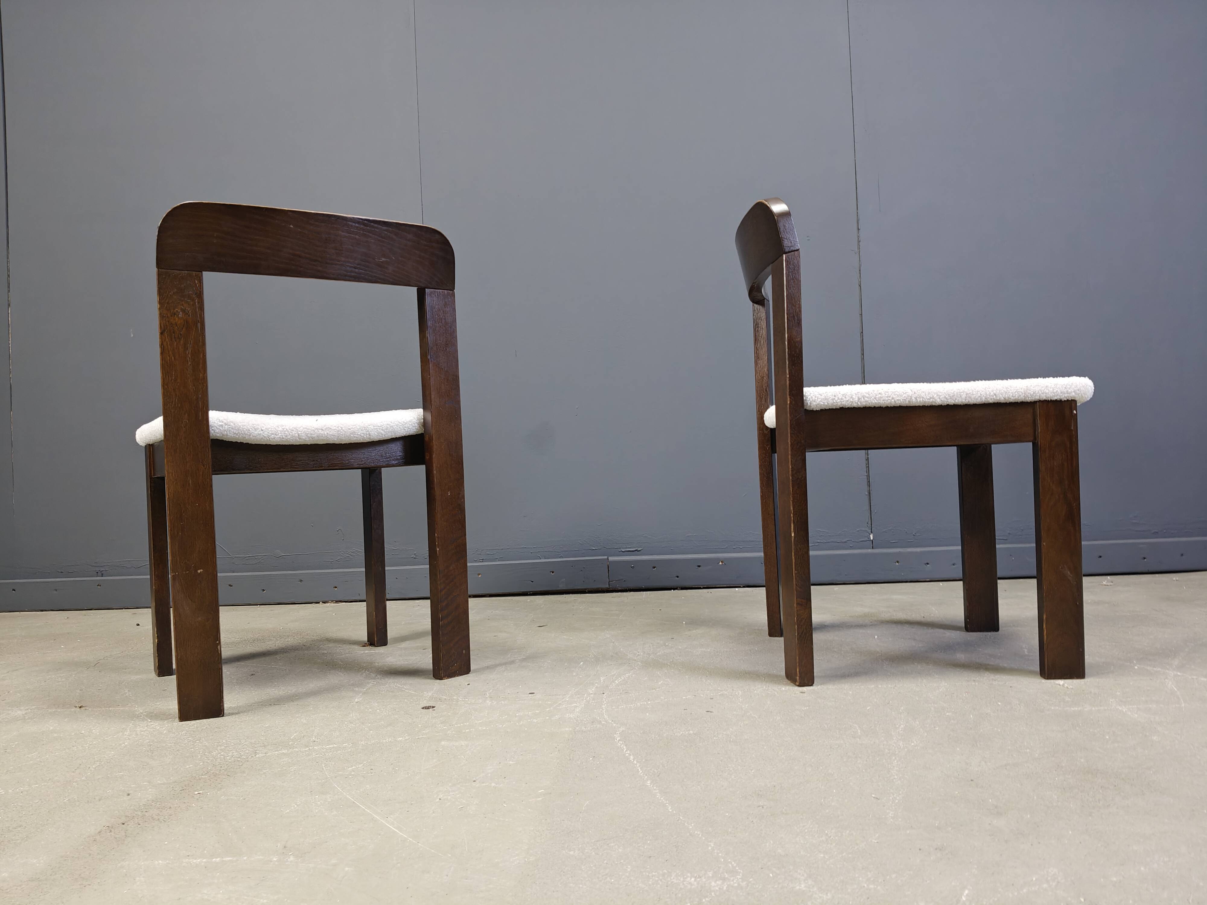 Vintage Brutalist Dining Chairs, Set of 6 - 1960s
