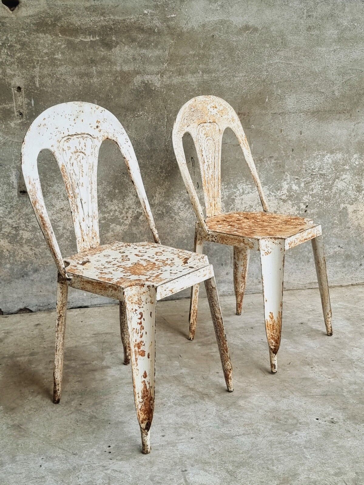 Set industrial chairs bistro chairs Tolix style