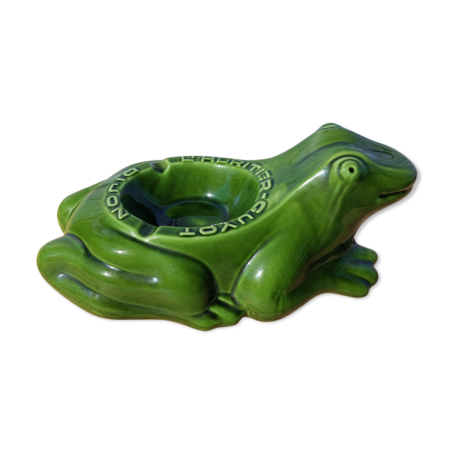 Advertising frog ashtray The heir - Guyot Dijon