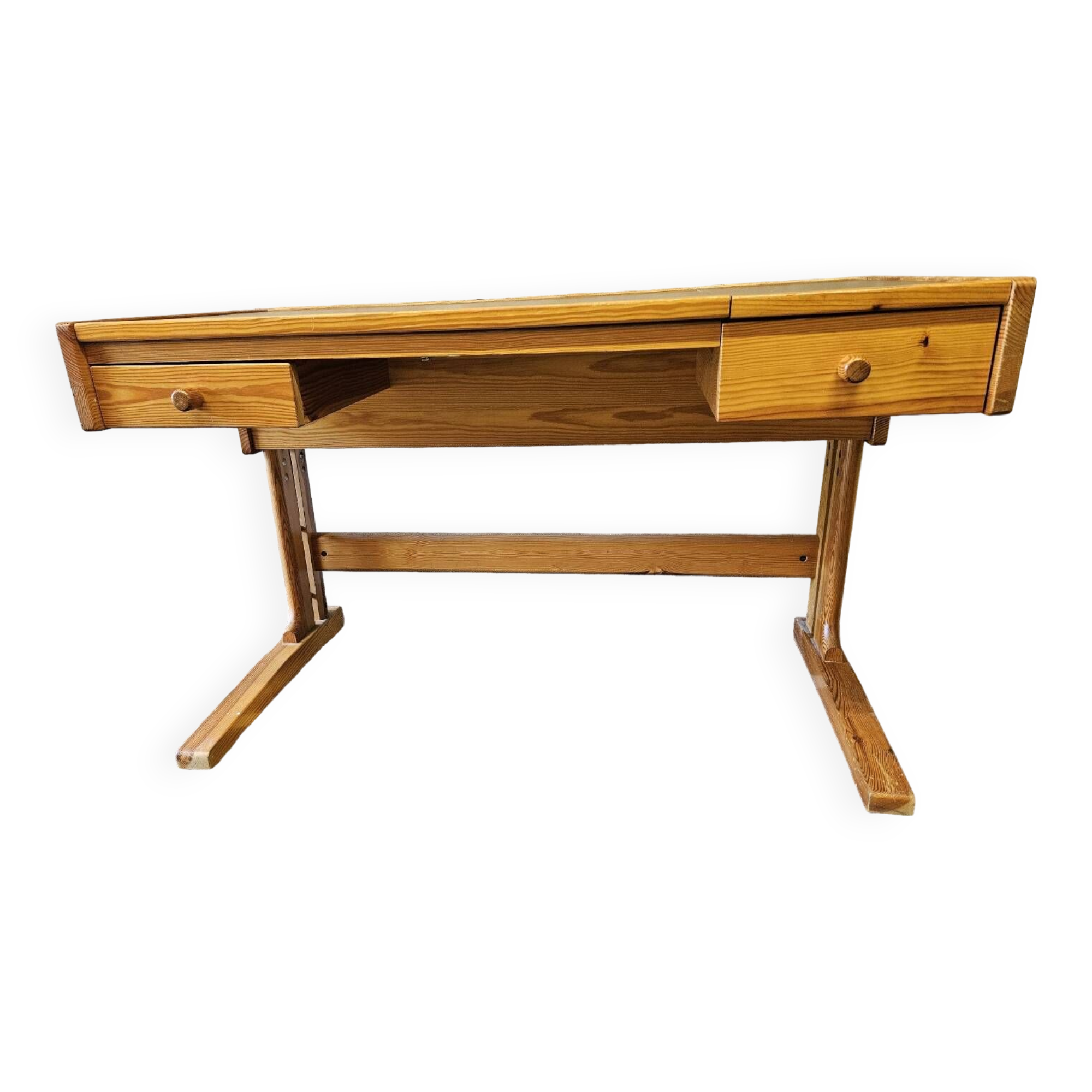 Architec pine desk 1970" suspended