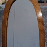 Tilting cheval mirror, in beechwood, for bedroom or dressing room